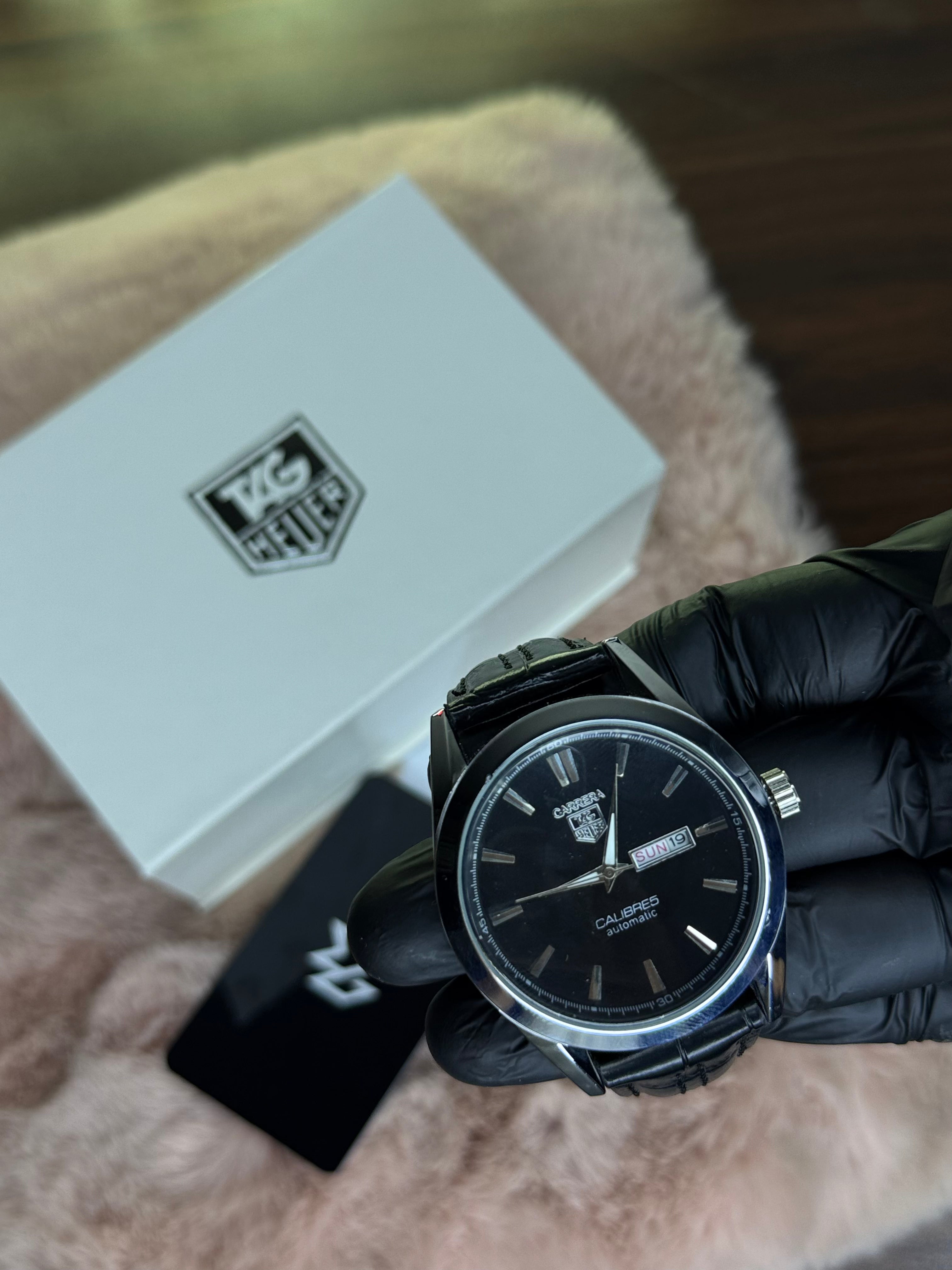 TAG HEUER DAY‑DATE WATCH PREMIUM QUALITY CALIBRE 5