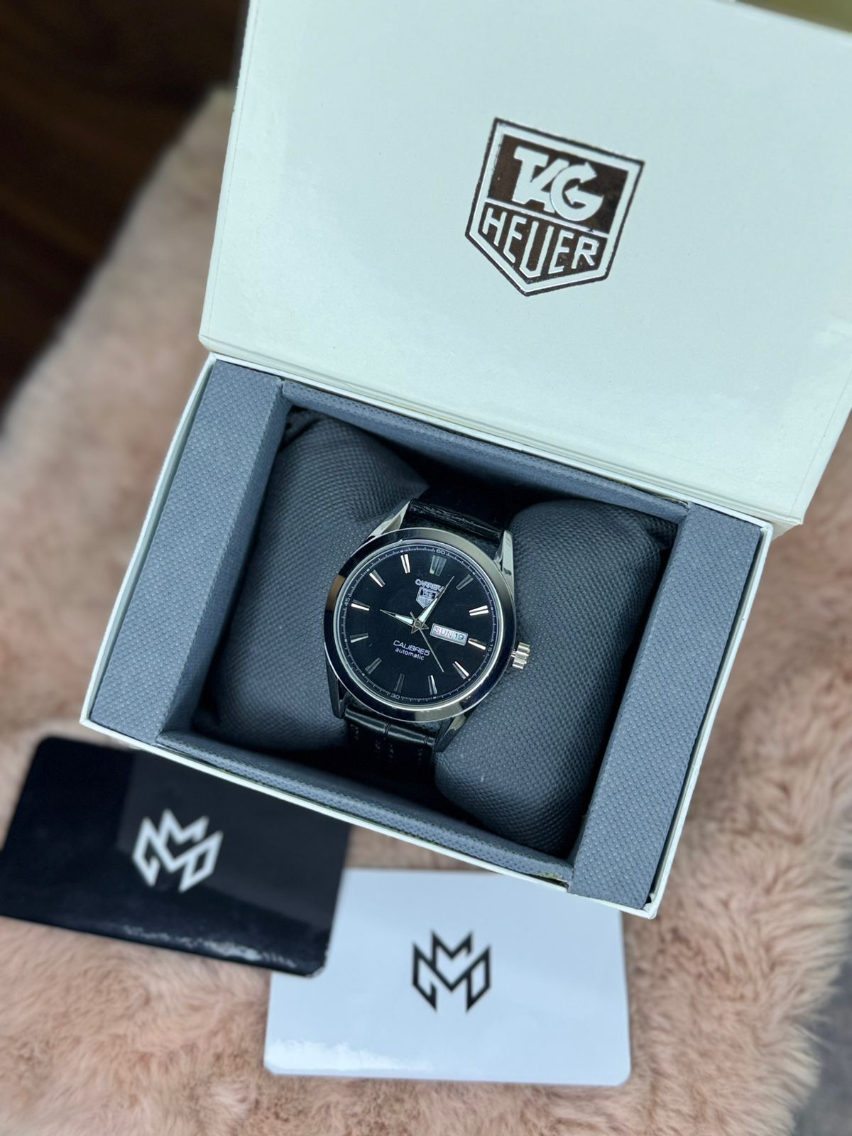TAG HEUER DAY‑DATE WATCH PREMIUM QUALITY CALIBRE 5