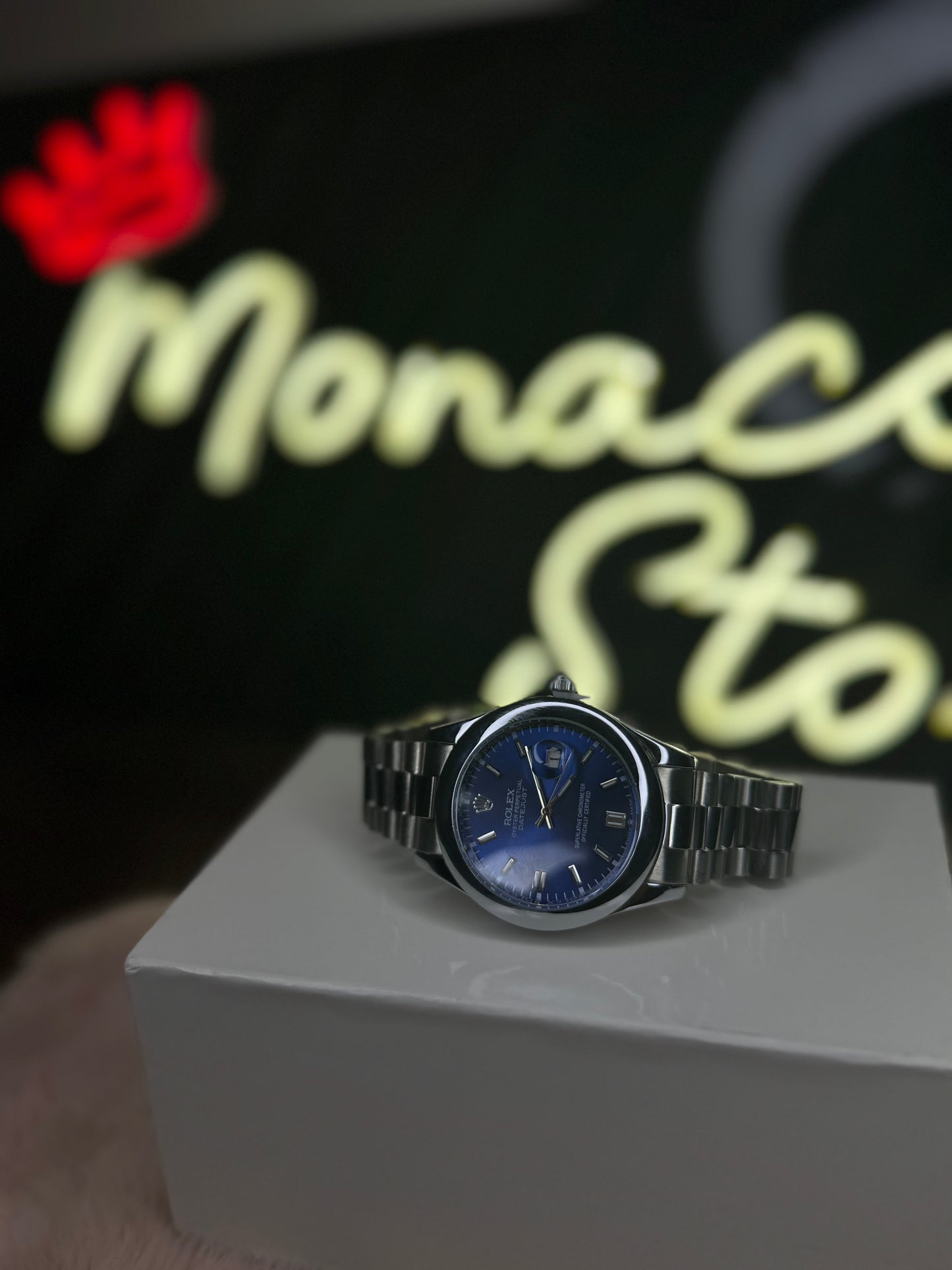 ROLEX ELITE PREMIUM ADDITION WATCH – HIGH CLASS LUXURY ROYALE BLUE DIAL WITH DATE –