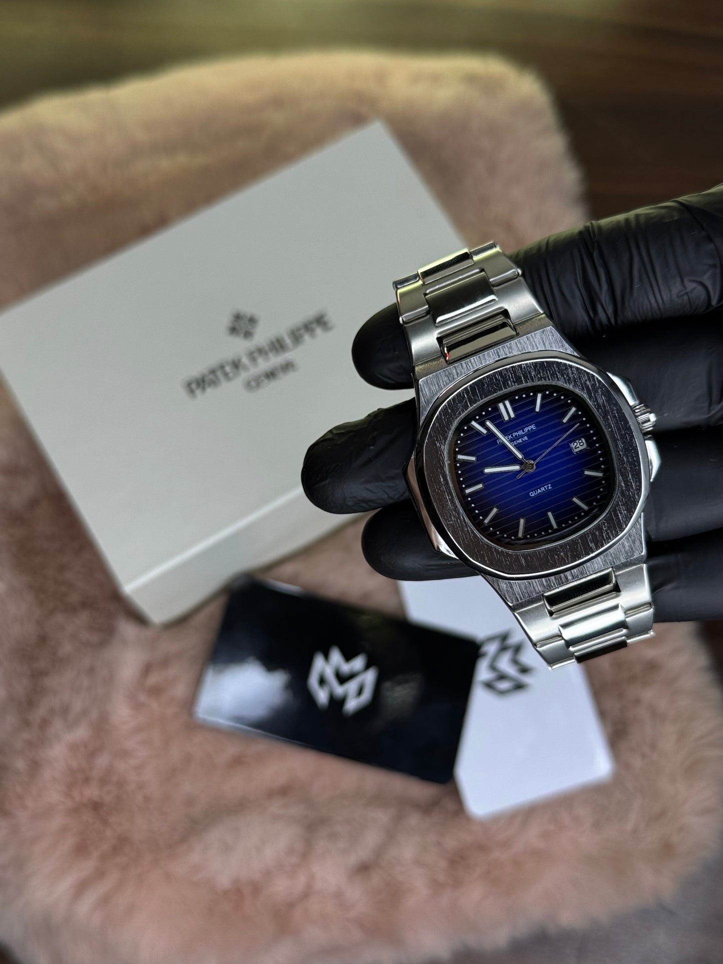 PATEK PHILLPE ELITE PREMIUM – HIGH CLASS LUXURY BLUE DIAL WITH DATE  –