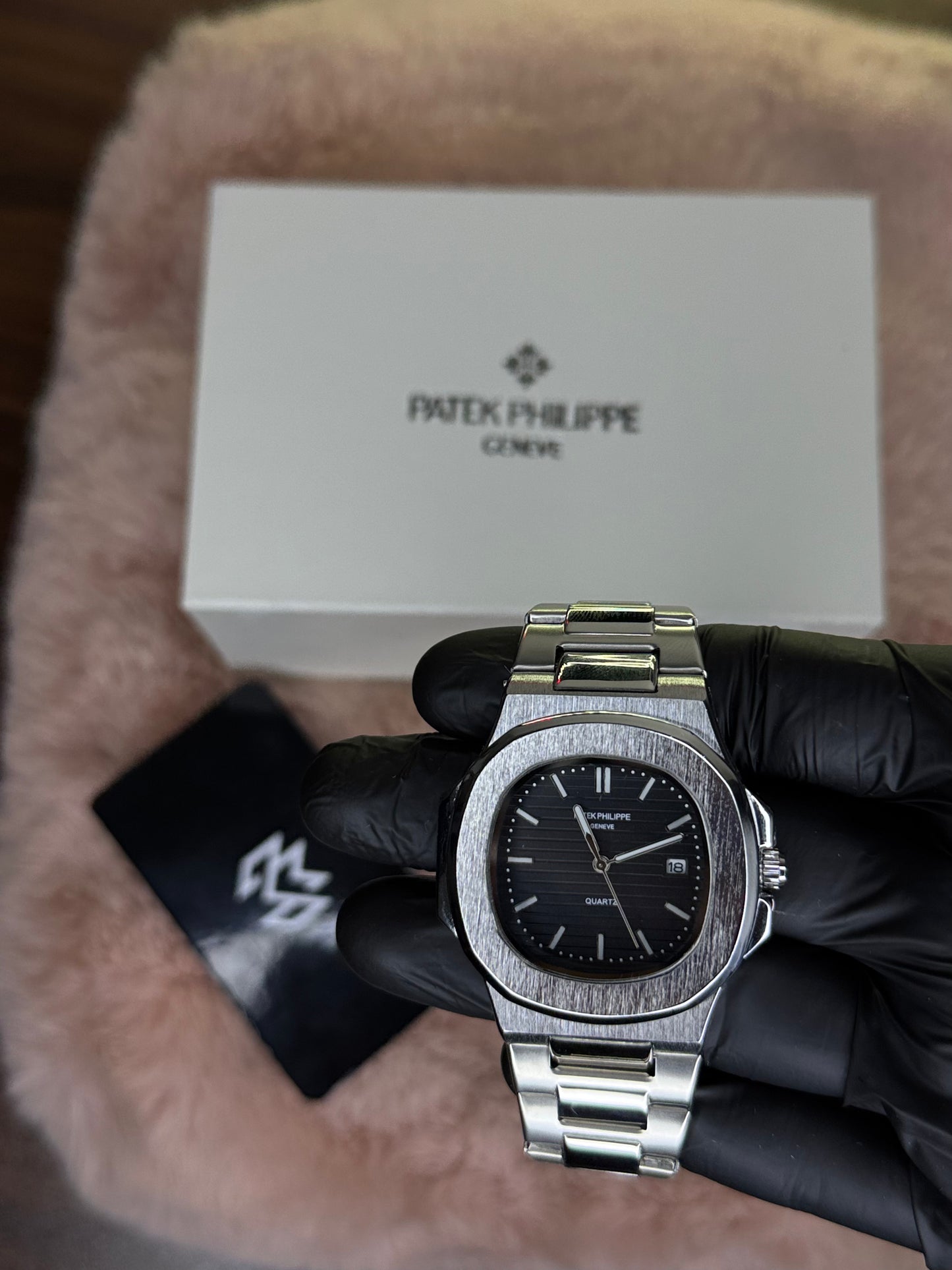 PATEK PHILLPE ELITE PREMIUM – HIGH CLASS LUXURY BLACK DIAL WITH DATE  –