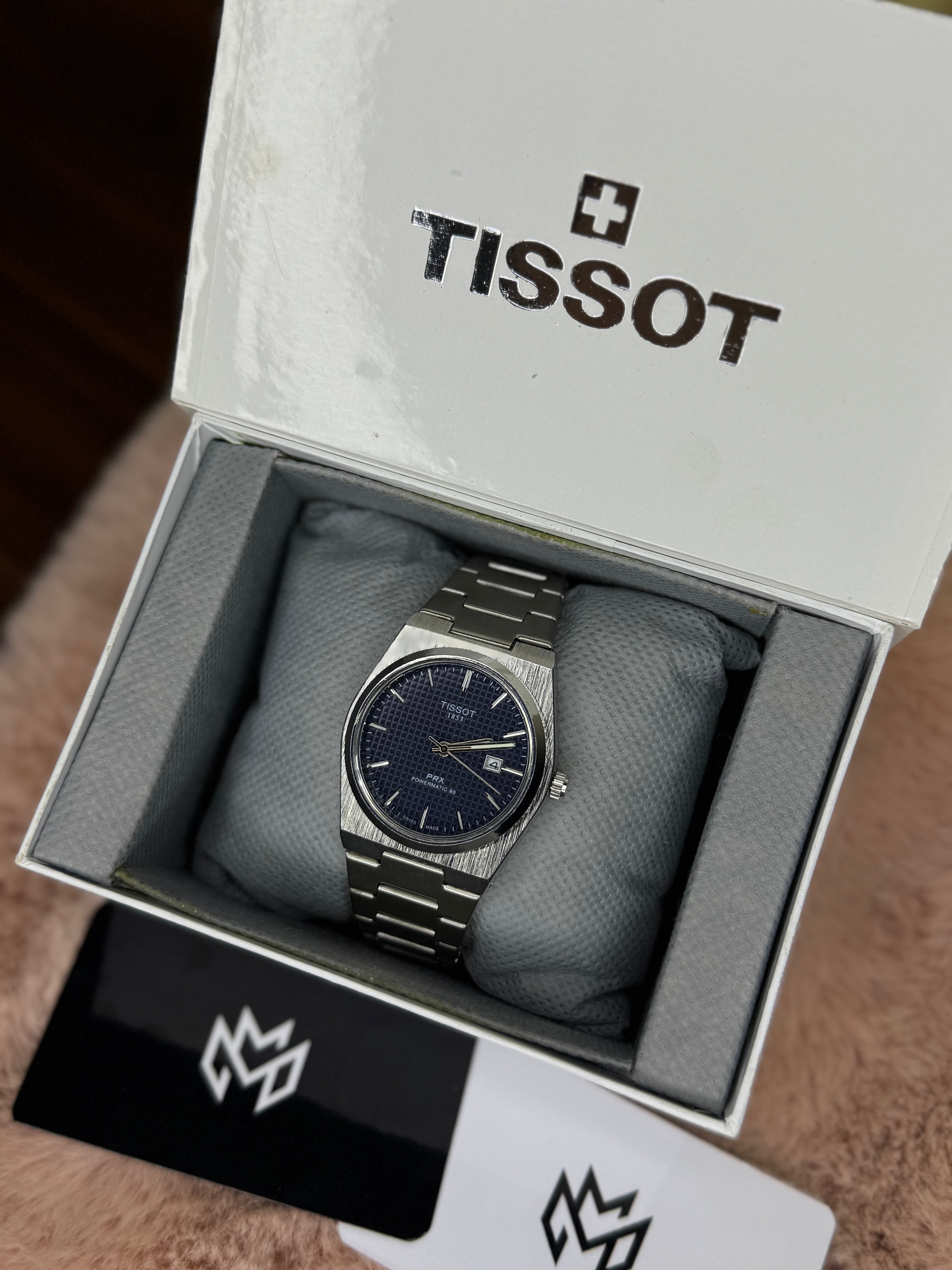 TISSOT ELITE PREMIUM WATCH – HIGH CLASS LUXURY BLUE DIAL – TISSOT PRX 1853