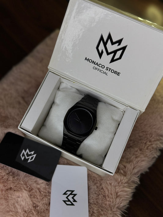 ELITE PREMIUM BLACK ARABIC AURA STAINLESS STEEL – HIGH CLASS LUXURY HEAVY WEIGHT –