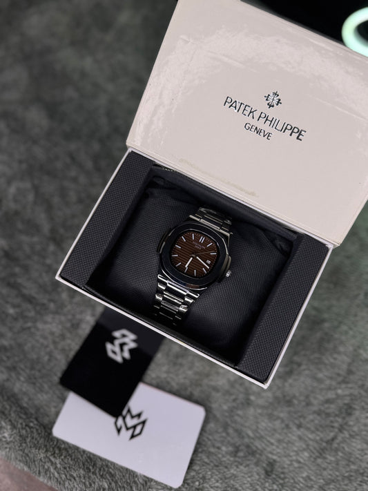 PATEK PHILLPE ELITE PREMIUM – HIGH CLASS LUXURY BROWN DIAL WITH DATE  –