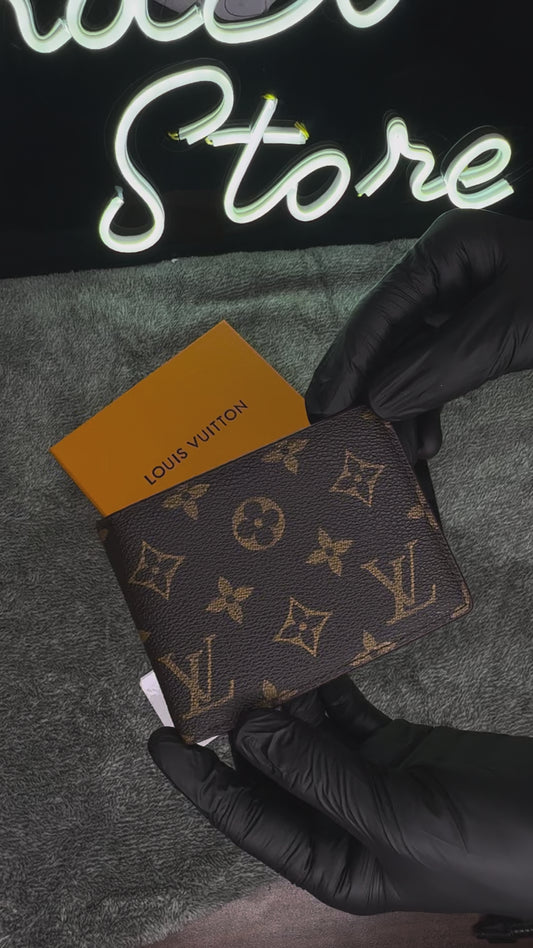 ELITE PREMIUM LOUIS VUITTON BRANDED WALLET BROWN –