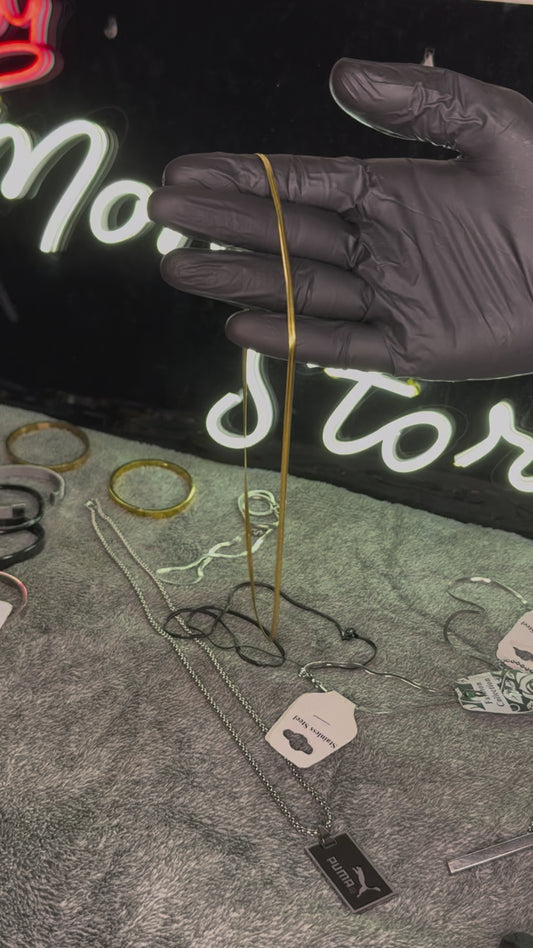 PREMIUM SNAKE NECK CHAIN BRANDED STAINLESS STEEL SLIVER –