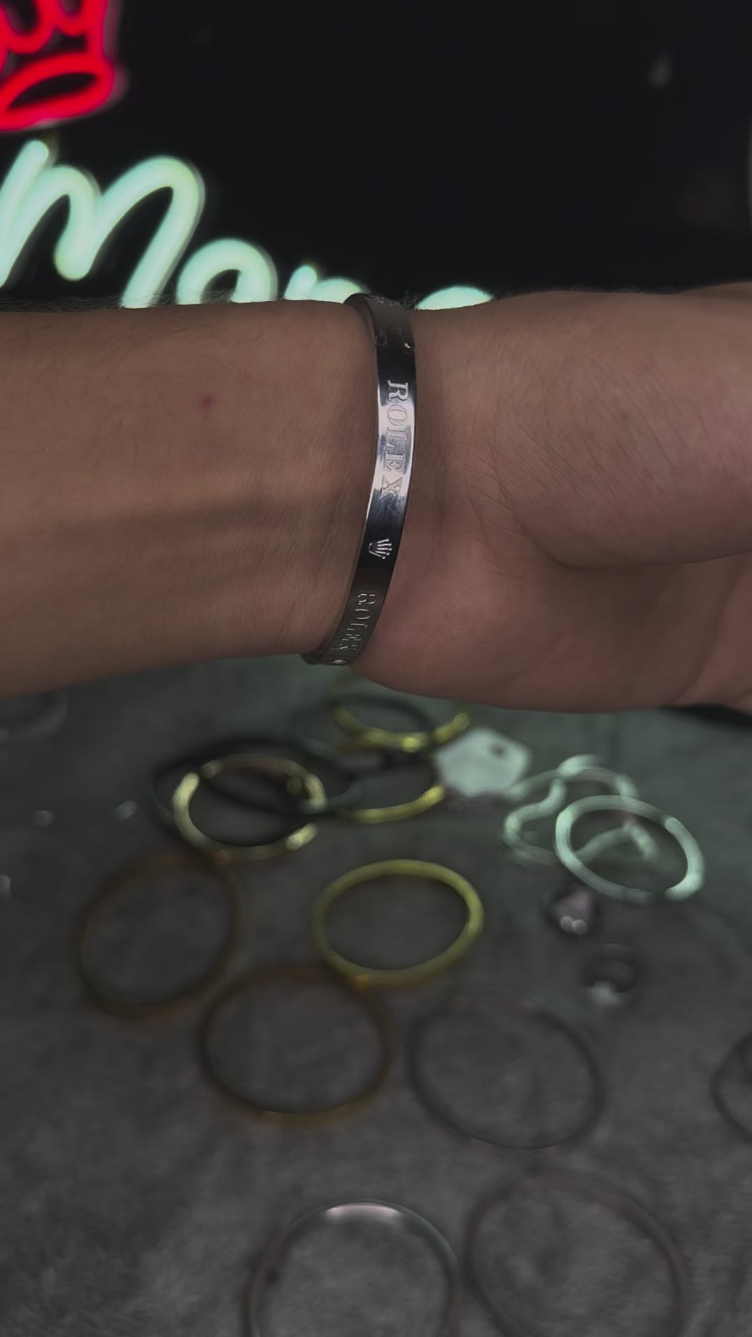 PREMIUM BRANDED STAINLESS STEEL ROLEX BRACELET SLIVER –