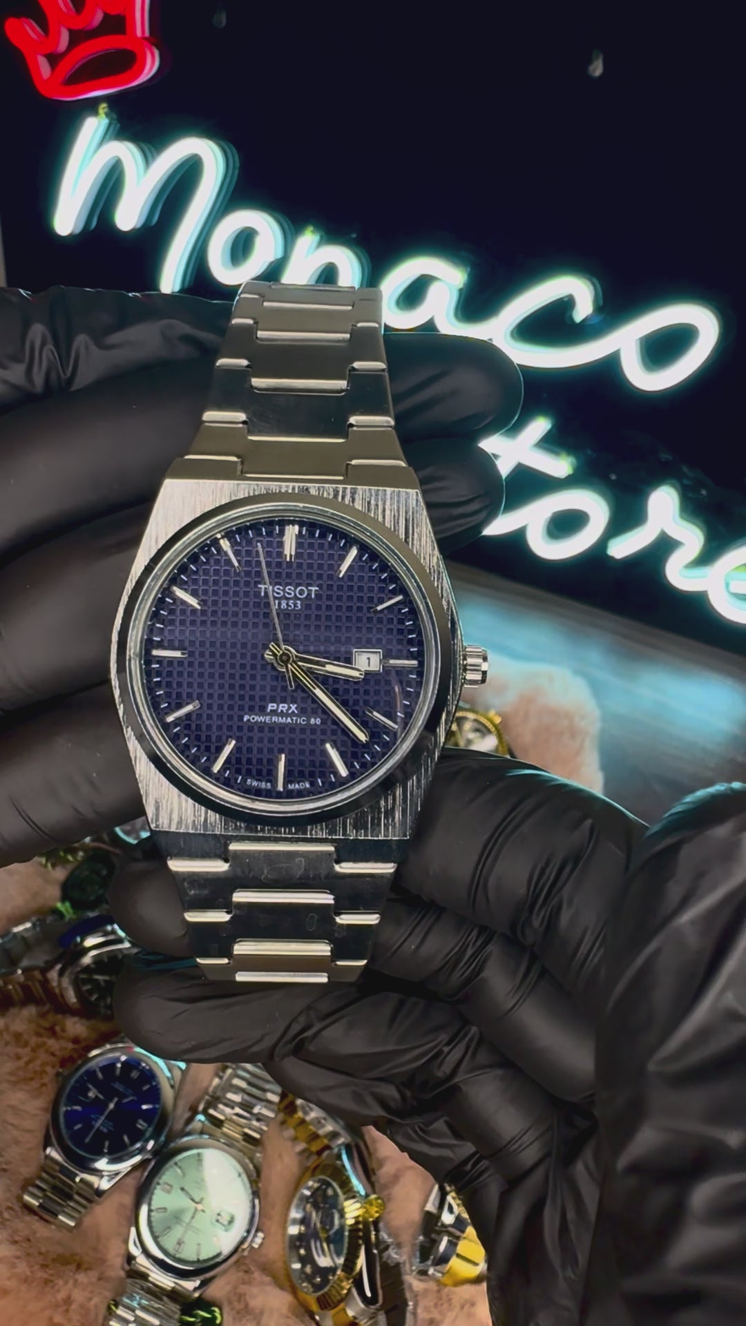TISSOT ELITE PREMIUM WATCH – HIGH CLASS LUXURY BLUE DIAL – TISSOT PRX 1853