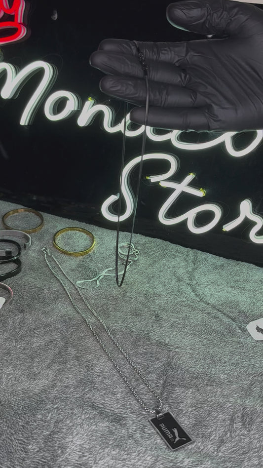 PREMIUM SNAKE NECK CHAIN BRANDED STAINLESS STEEL SLIVER –