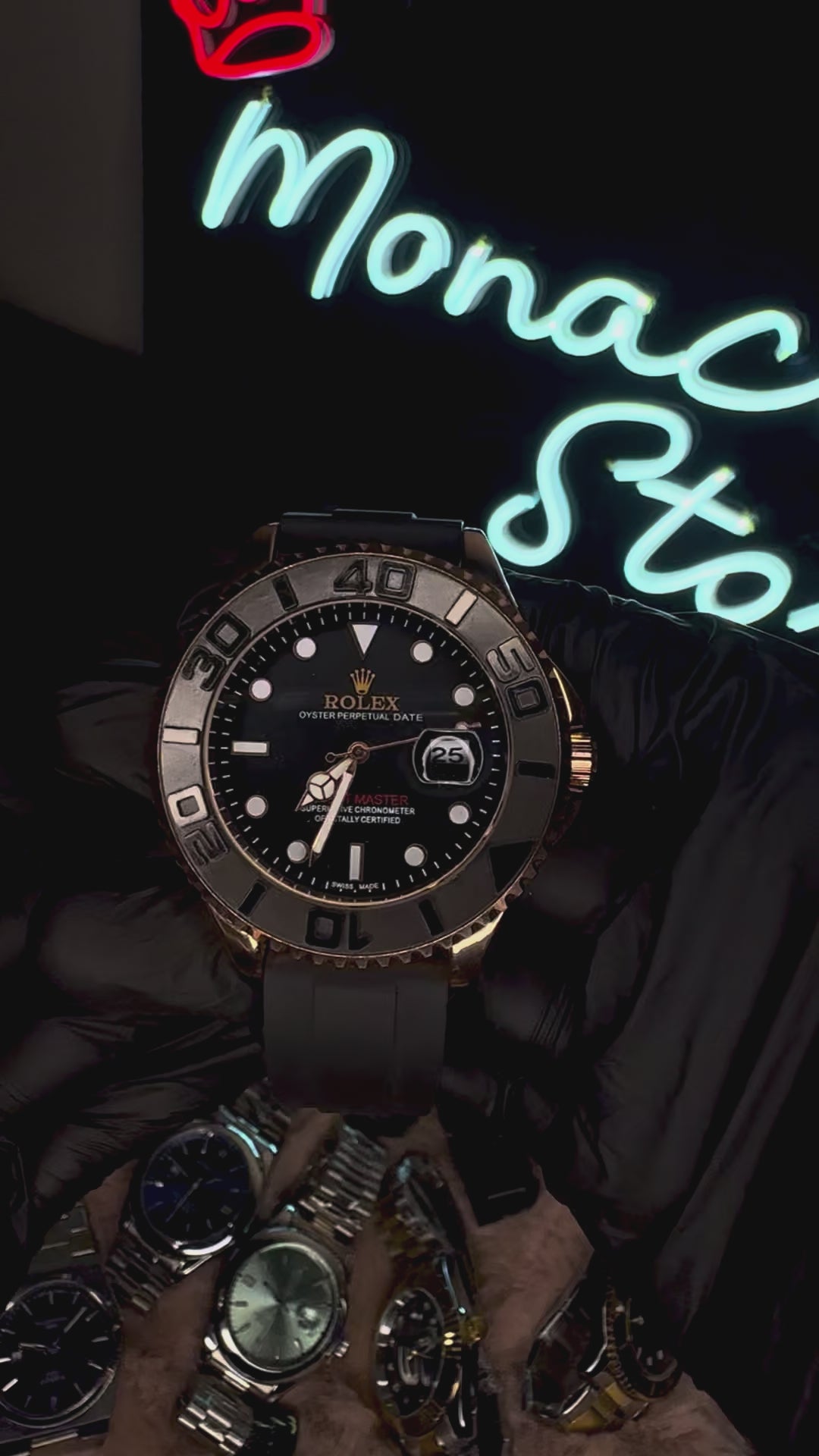 BLACK CHAIN ELITE TAG HEUER DAY‑DATE WATCH PREMIUM QUALITY CALIBRE 5 –