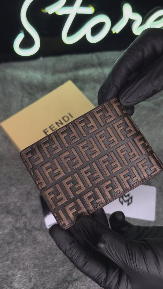 ELITE PREMIUM FENDI BRANDED WALLET BROWN –