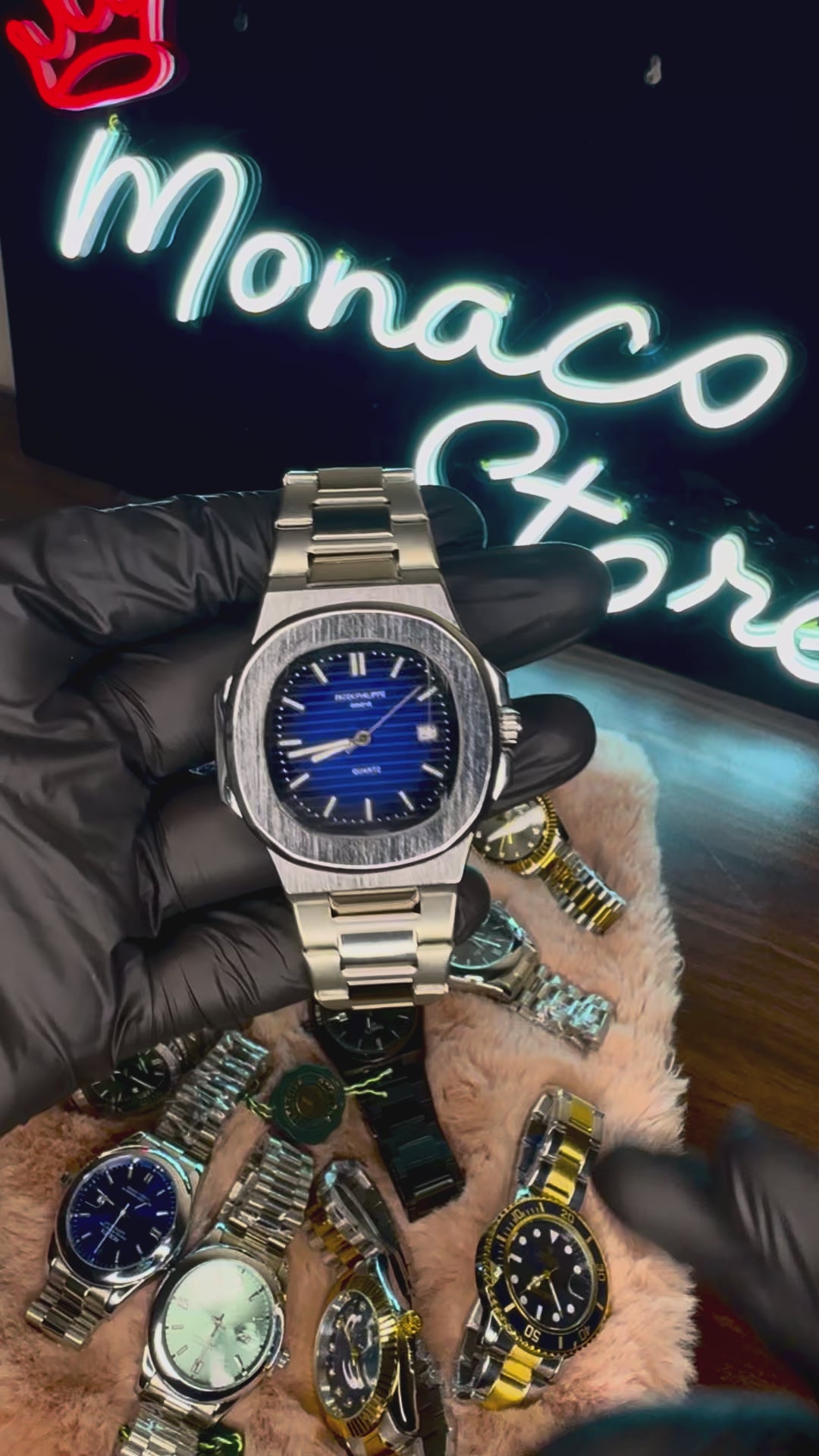 PATEK PHILLPE ELITE PREMIUM – HIGH CLASS LUXURY BLUE DIAL WITH DATE  –