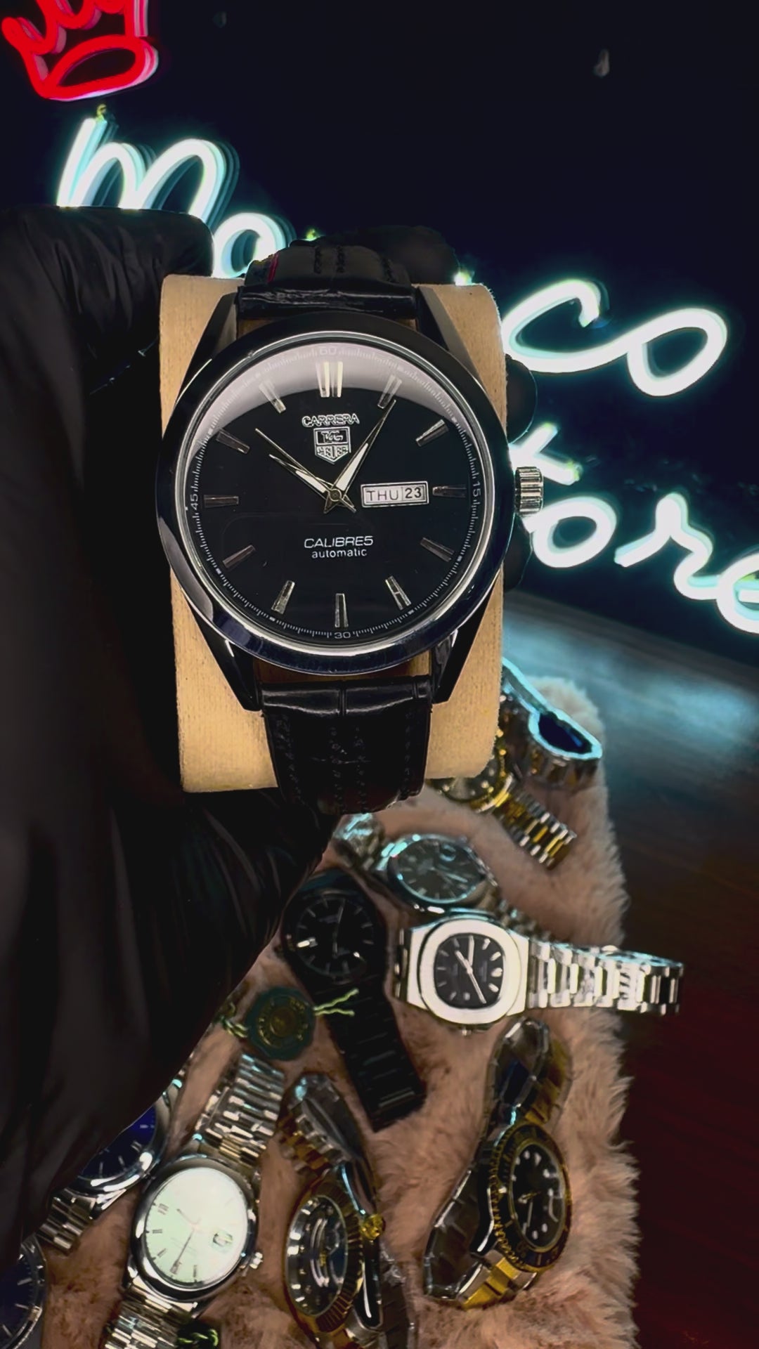 TAG HEUER DAY‑DATE WATCH PREMIUM QUALITY CALIBRE 5