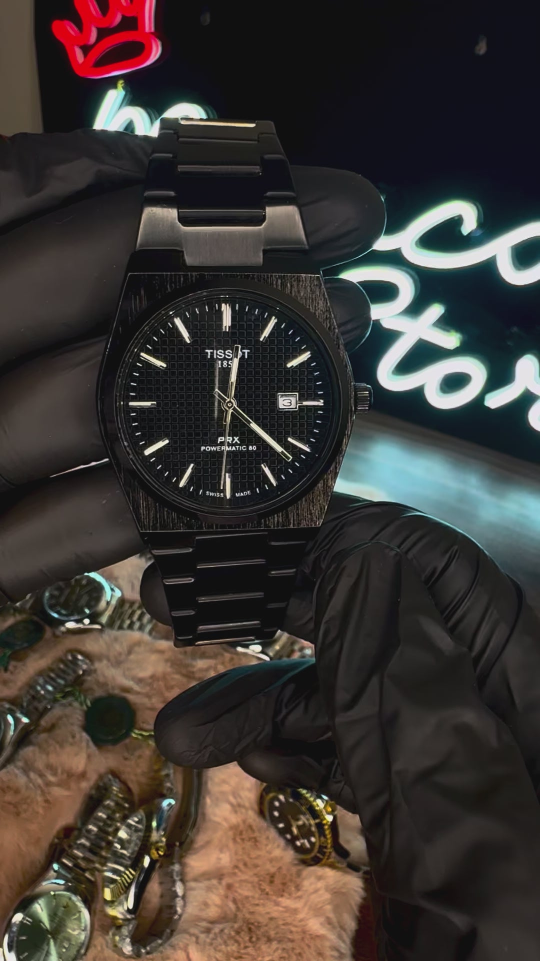BLACK EDITION PREMIUM WATCH – HIGH CLASS LUXURY TISSOT PRX 1853 –
