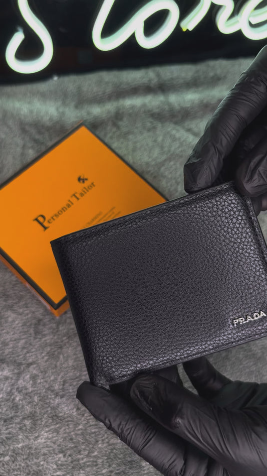 ELITE PREMIUM PERSONAL TAILOR BRANDED WALLET BLACK PRADA –