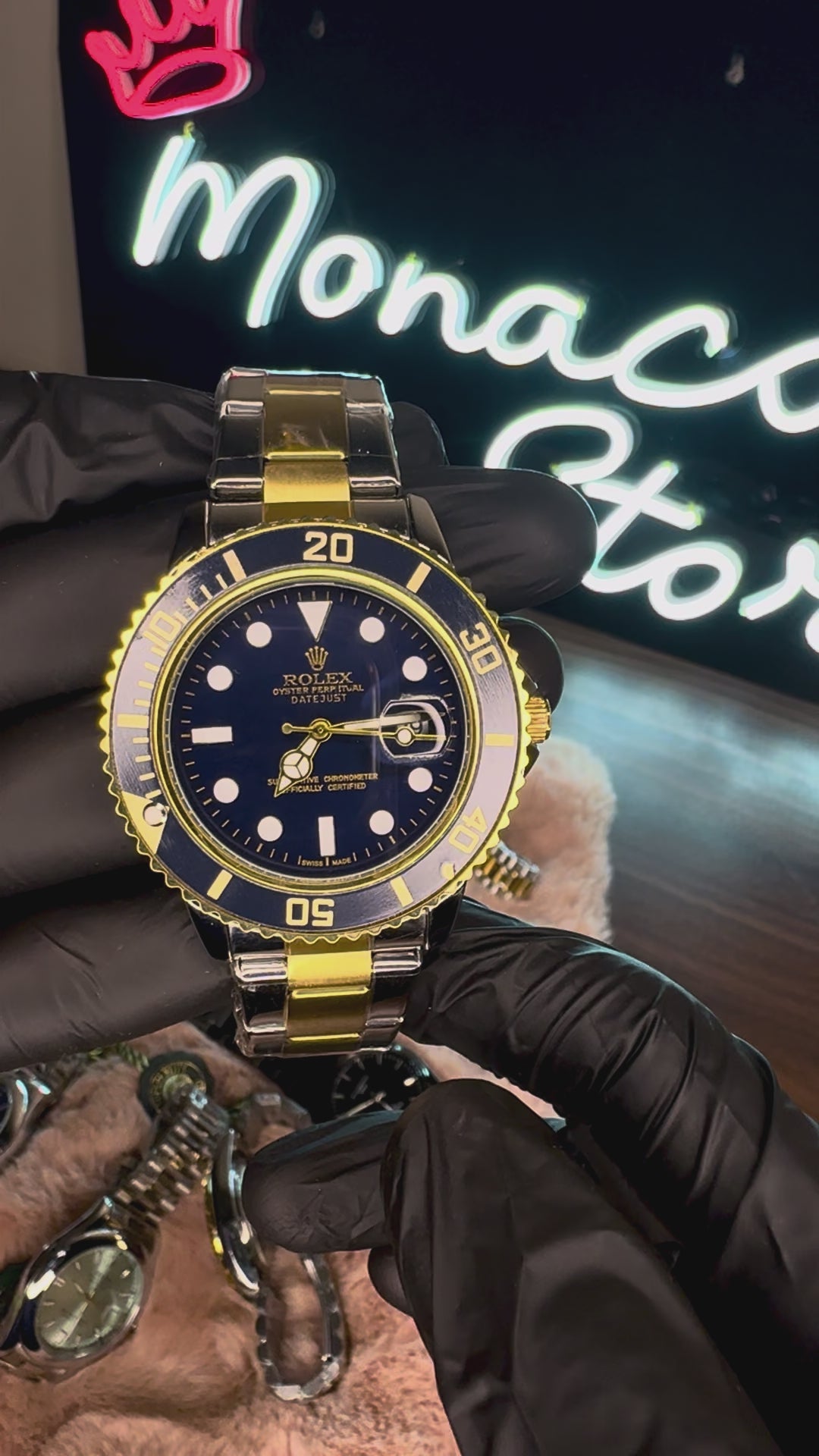 ROLEX ELITE PREMIUM WATCH SUBMARINER – HIGH CLASS LUXURY BLUE ROTATING DIAL WITH DATE –