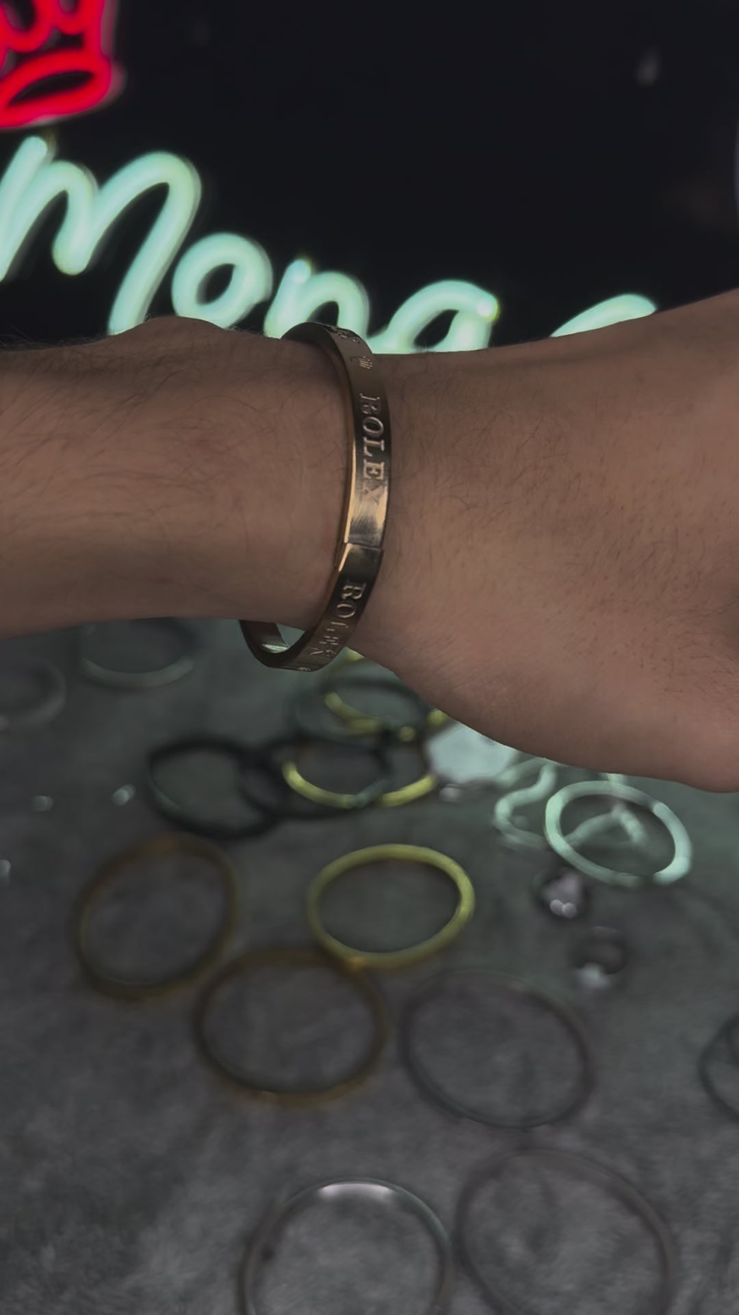 PREMIUM ROLEX BRANDIND STAINLESS STEEL BRACELET ROSE GOLD –